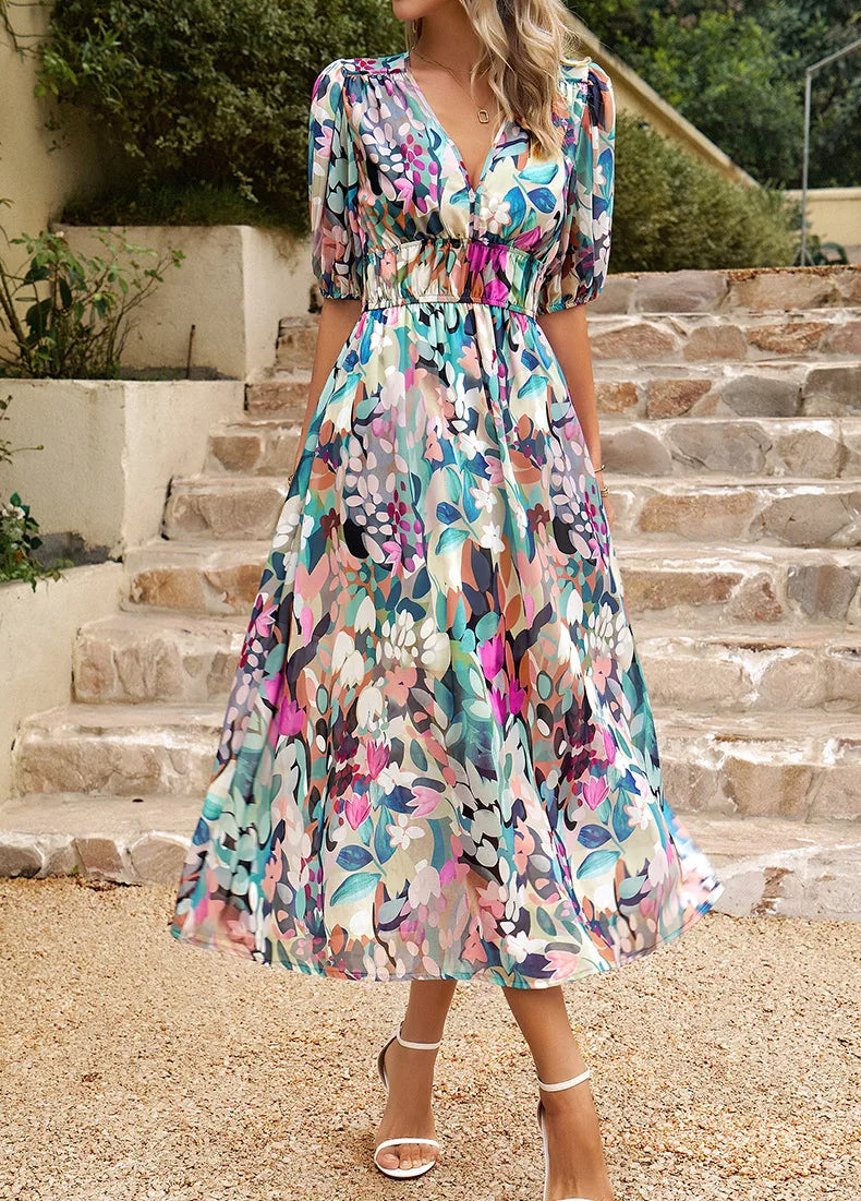 CHELSEA - Floral Midi Dress